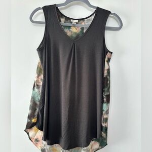 Merona Tank with Pastel Floral Back